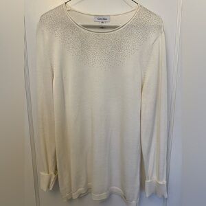 Calvin Klein sweater with sparkly neckline